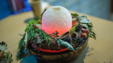 Eiskugel Kräuter-Aufguss Sauna Herbal Cup | © Sauna Herbal Cup