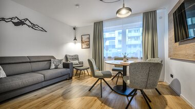 Daheim in Gastein Wohn- und Essbereich | © Daheim in Gastein