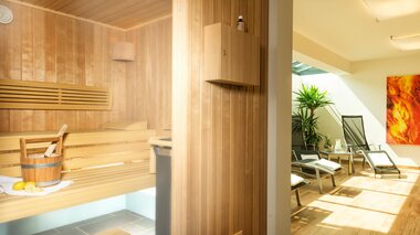 Fuchs Apartments Blick in die Sauna und den Ruhebereich | © Fuchs Apartments 