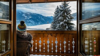 Unterbergerin Ausblick vom Balkon im Winter | © Unterbergerin 