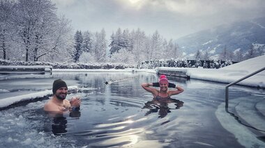 Eisbaden mit Christian Redl | © Alpentherme Gastein