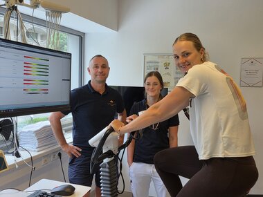  Team Sportmed con Lea Sophie Friedrich | © Alpentherme Gastein